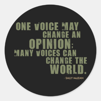 Sally McLean Quote Ronde Sticker