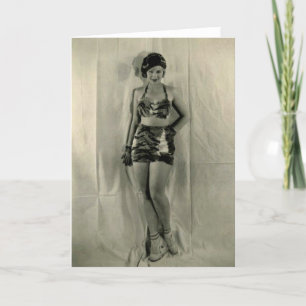 Sally Rand begin jaren 30 PR wenskaart foto's Kaart