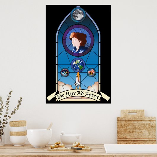 Sally Ride Memorial Poster (Keuken)