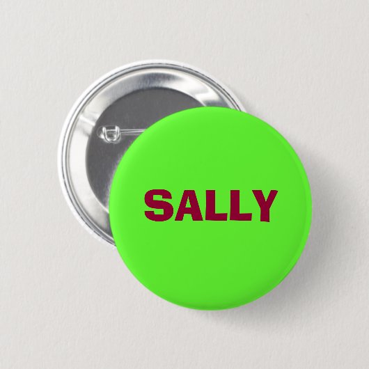 SALLY RONDE BUTTON 5,7 CM (Voorkant /achterkant)