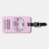 Sally Spelling sprinkphoek Bagagelabel (Voorkant horizontaal)