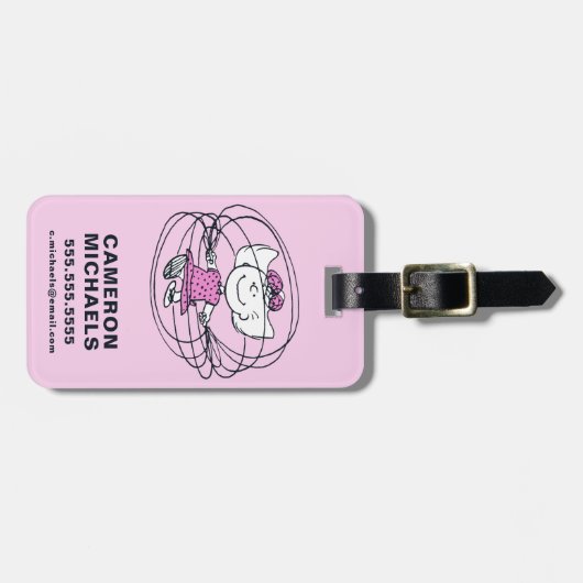 Sally Spelling sprinkphoek Bagagelabel (Voorkant horizontaal)