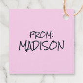 Sally Spelling sprinkphoek Bedankjes Labels (Achterkant)