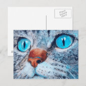 Sally the Blue Eyed Cat Briefkaart (Voorkant / Achterkant)