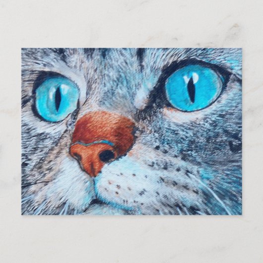 Sally the Blue Eyed Cat Briefkaart (Voorkant)