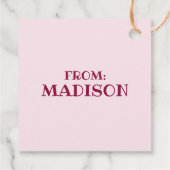 Sally Thinking of Flowers Bedankjes Labels (Achterkant)