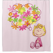 Sally Thinking of Flowers Douchegordijn (Voorkant)