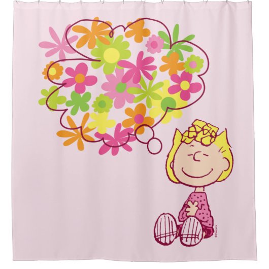 Sally Thinking of Flowers Douchegordijn (Voorkant)