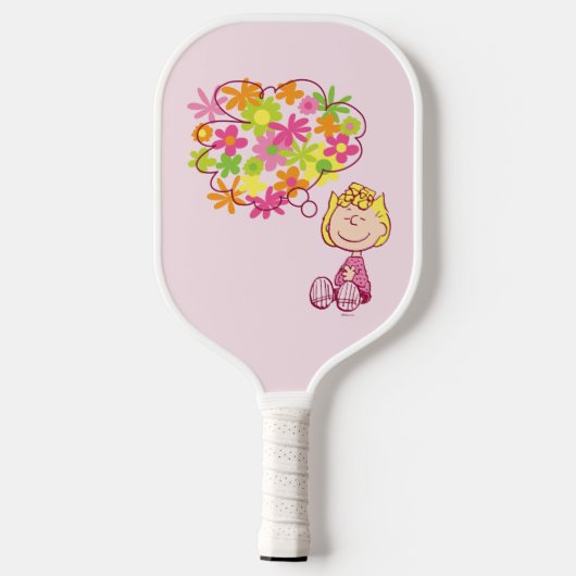 Sally Thinking of Flowers Pickleball Paddle (Achterkant)