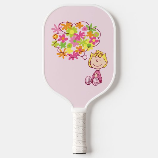 Sally Thinking of Flowers Pickleball Paddle (Voorkant)
