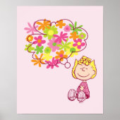 Sally Thinking of Flowers Poster (Voorkant)