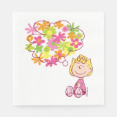 Sally Thinking of Flowers Servet (Voorkant)