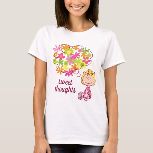 Sally Thinking of Flowers T-shirt (Voorkant)