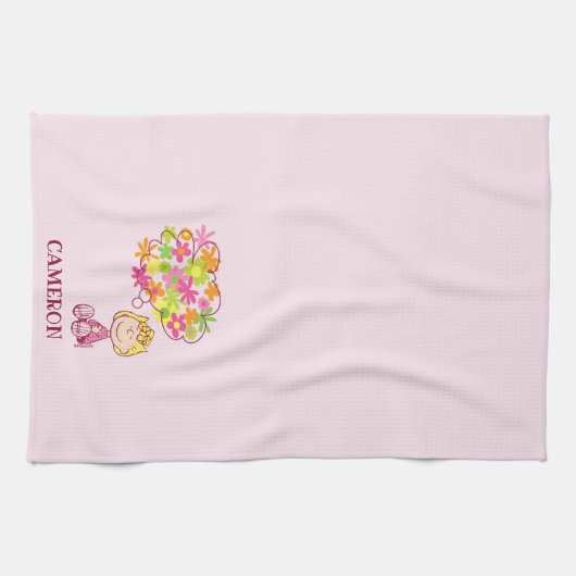 Sally Thinking of Flowers Theedoek (Horizontaal)