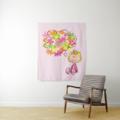 Sally Thinking of Flowers Wandkleed (In situ)