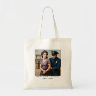 Sally verkoopt schelpen langs de kust tote bag