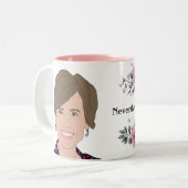 Sally Yates, "Desondanks, ze bleef doorgaan" Tweekleurige Koffiemok (Voorkant links)