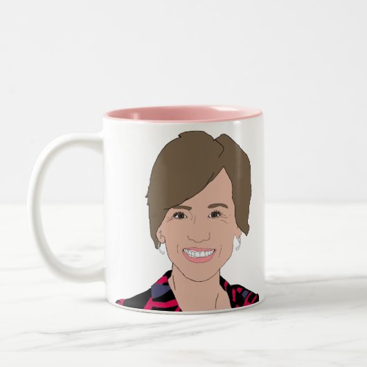 Sally Yates Tweekleurige Koffiemok (Links)