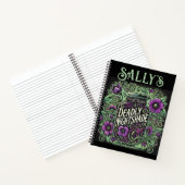 Sally's Deadly Nightshade Journal beroemd gemaakt Notitieboek (Binnen)