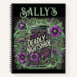 Sally's Deadly Nightshade Journal beroemd gemaakt  Notitieboek