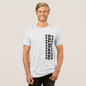 Salmiakki-shirt - kies stijl en kleur Tri-Blend shirt (Voorkant volledig)