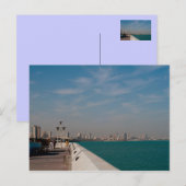 Salmiya, uitzicht van het stadsdeel Koeweit Briefkaart (Voorkant / Achterkant)