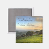 Salmo 121:1-2 * Iman * Alzare mis ojos Magneet (Voorkant / Achterkant)