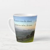 Salmo 121:1-2 * Taza * Alzare mis ojos Latte Mok (Linkerhoek)