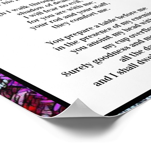 Salmo 23 cita bíblica poster (Hoek)