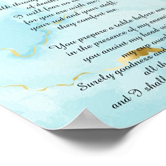 Salmo 23 citas bíblicas poster (Hoek)