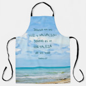 Salmo 27 Jehova Luz Salvación Verso Bíblico Schort (Voorkant)