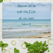 Salmo 27 Jehova Luz Salvación Verso Bíblico Theedoek (Gevouwen)