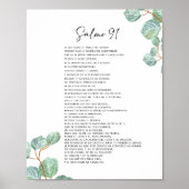 Salmo 91 Póster, Spaans bijbelvers Poster (Voorkant)