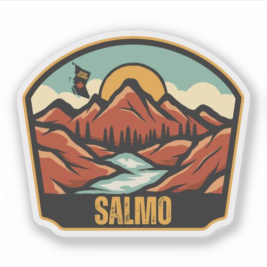 Salmo, Brits-Columbia Sticker (Voorkant)