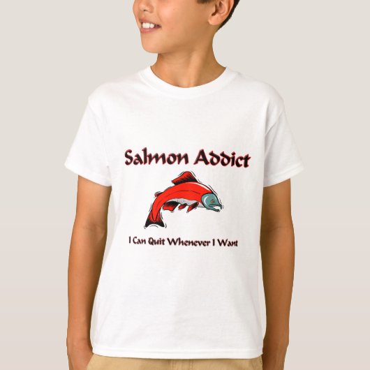 Salmon Addict T-shirt (Voorkant)