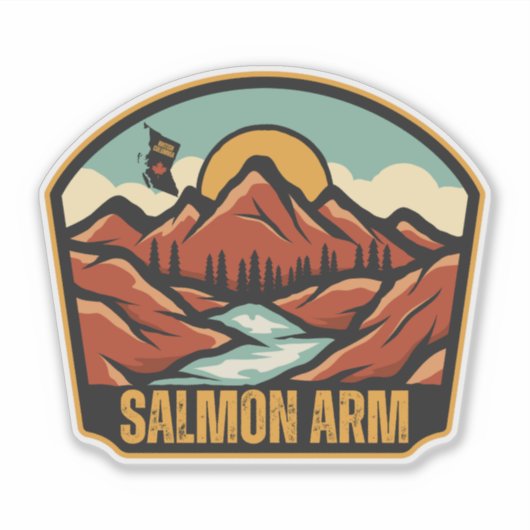 Salmon Arm, Brits-Columbia Sticker (Voorkant)