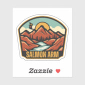 Salmon Arm, Brits-Columbia Sticker (Vel)