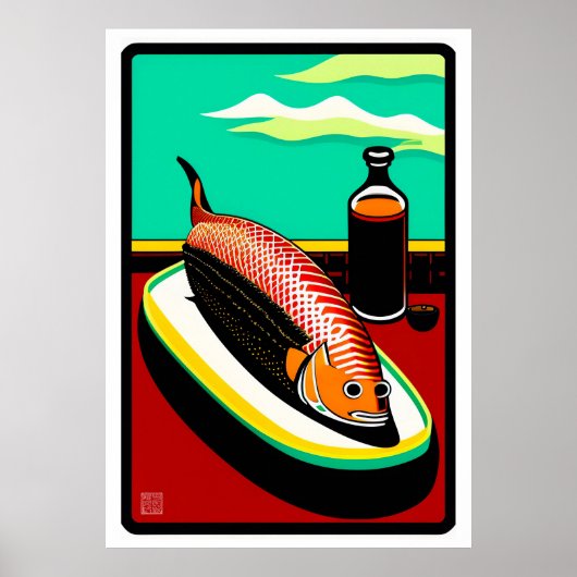 Salmon Art Print (Voorkant)
