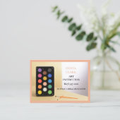 Salmon Art Teacher Tutor Educator Art Class Visitekaartje (Staand voorkant)