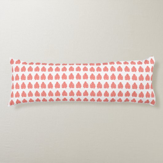 Salmon Asian Moods Buddah Boys Lichaamskussen (Voorkant)
