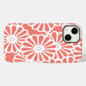 Salmon Asian Moods Floral Case-Mate iPhone Case (Achterkant (horizontaal))
