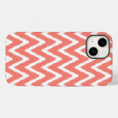 Salmon Asian Moods Ikat Chevrons Case-Mate iPhone Case (Achterkant (horizontaal))