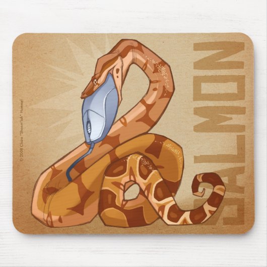 Salmon BCI Mousepad Muismat (Voorkant)