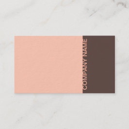 Salmon Brown Modern Visitekaartje