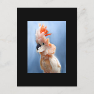 Salmon Crested Cockatau ACEO Art Trading Card Briefkaart