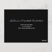 Salmon Crested Cockatau ACEO Art Trading Card Briefkaart (Achterkant)