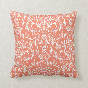 Salmon Damask Kussen