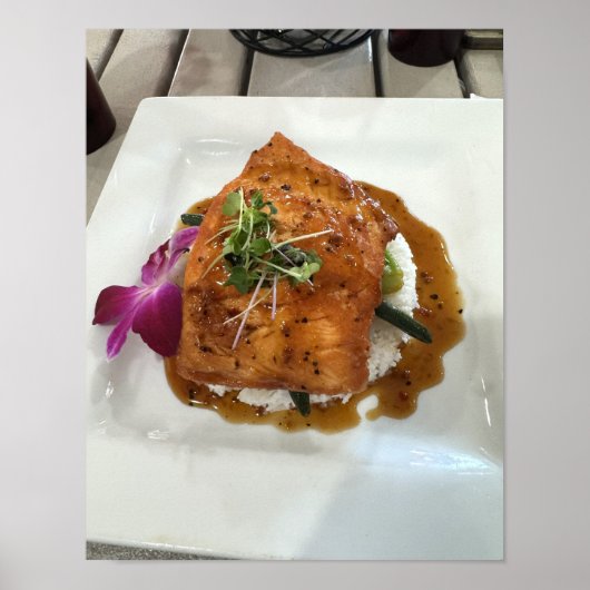 Salmon Dinner Photo Poster  (Voorkant)