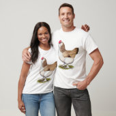 Salmon Faverolle Hen T-shirt (Unisex)
