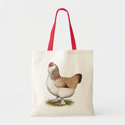 Salmon Faverolle Hen Tote Bag (Voorkant)